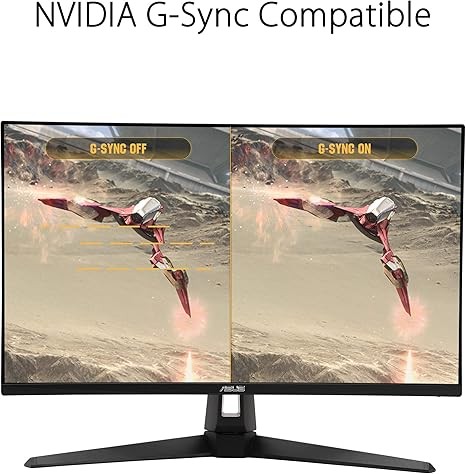 ASUS TUF Gaming 27" 2K HDR Monitor (VG27AQ1A) - QHD (2560 x 1440), IPS, 170Hz (Supports 144Hz), 1ms, Extreme Low Motion Blur, Speaker, G-SYNC Compatible, VESA Mountable, DisplayPort, HDMI,BLACK