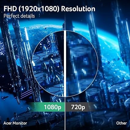 Acer Nitro 24.5 Inch Full HD 1920 x 1080 ZeroFrame Design PC Gaming Monitor | AMD FreeSync Premium | Up to 280Hz Refresh | 1ms (VRB) | 1 x Display Port 1.4 and 2 x HDMI 2.0 Ports | KG251Q Z1biip