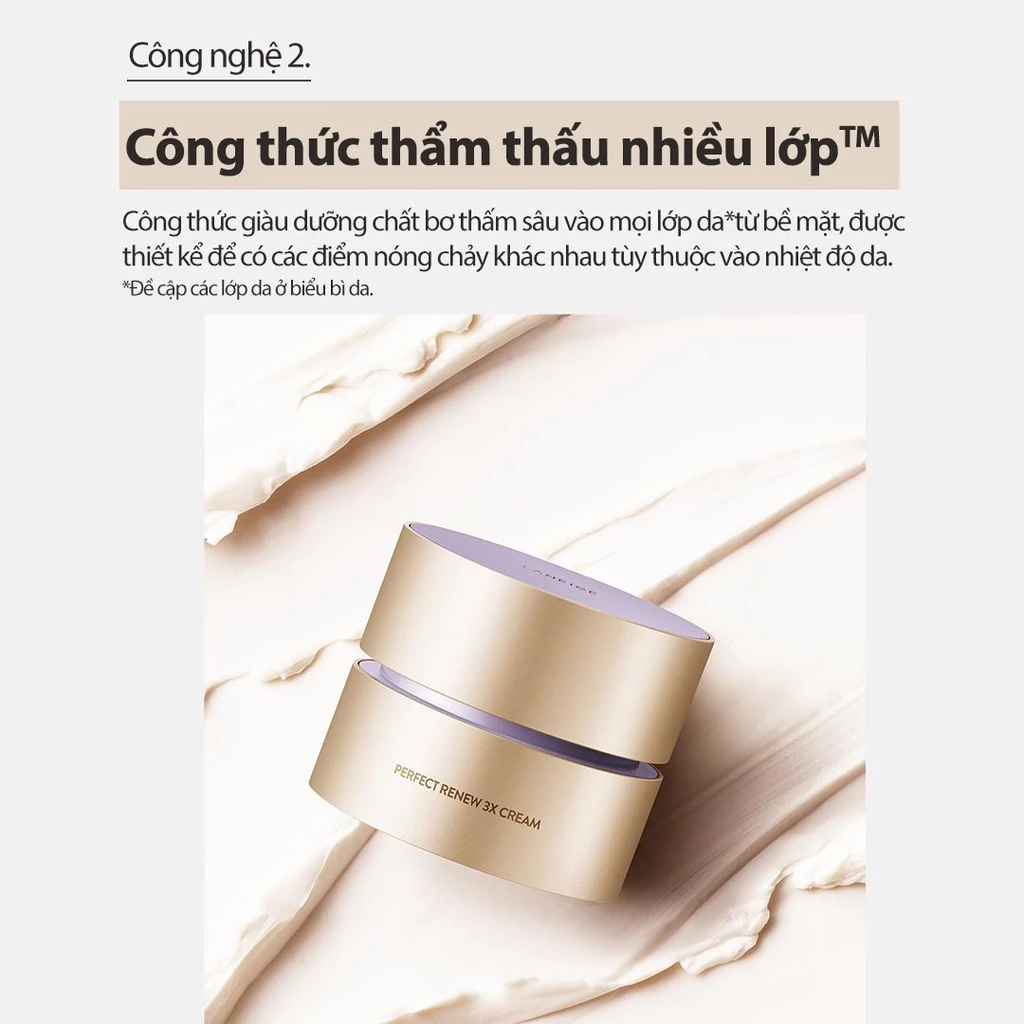 [HB gift] Kem dưỡng chống lão hóa Laneige Perfect Renew 3X Cream 50ml