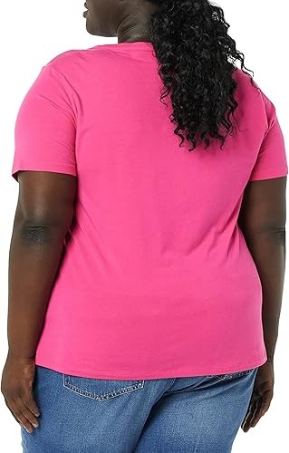 Amazon Essentials Women's Short-Sleeve V-Neck T-Shirt (Available in Plus Size), Multipacks