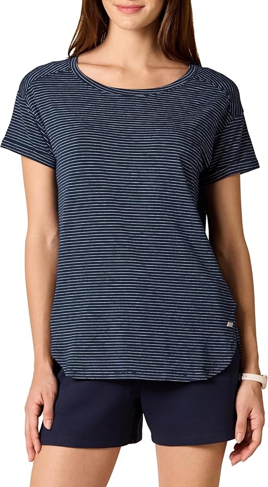 Amazon Essentials Women's Studio Relaxed-Fit Lightweight Crewneck T-Shirt (Available in Plus Size), Multipacks