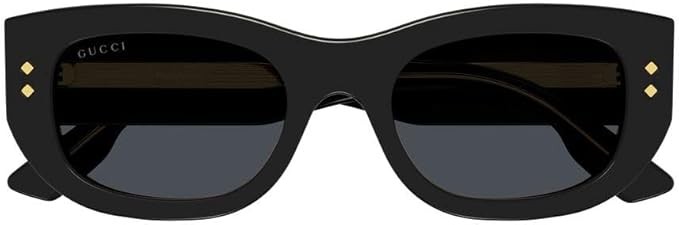 Gucci GG1215S 002 Sunglasses Women's Black/Grey Rectangle Shape 51mm