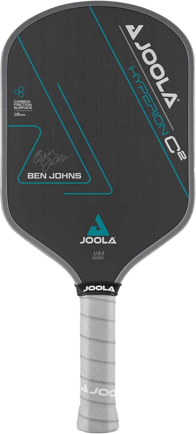 JOOLA Ben Johns Hyperion C2 Pickleball Paddle - Aero-Curve Hyperion Shape with Charged Surface Technology from The Ben Johns Perseus - Balanced Pickleball Racket with Pop & Power - USAPA Approved