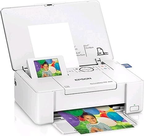 Epson PictureMate PM-400 Wireless Compact Color Photo Printer, white