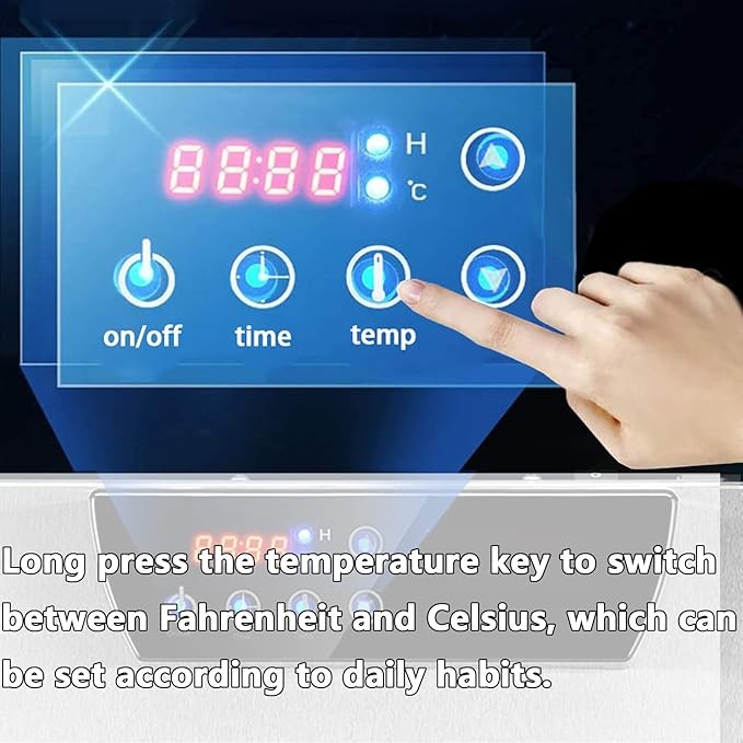 Food Dehydrator 20 Stainless Steel Trays, Food Dryer Machine for Fruit, Vegetables and Meat, with 86 ℉ - 194 ℉ Adjustable and 0~24 Hours Digital Time Control, Silver