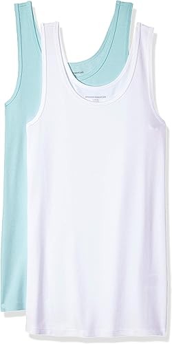 Amazon Essentials Women's Slim-Fit Tank, Pack of 2
