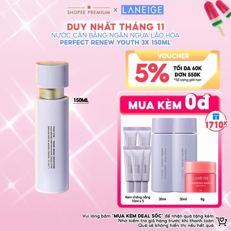 Nước cân bằng Perfect Renew Youth Skin Refiner 3X 150ml
