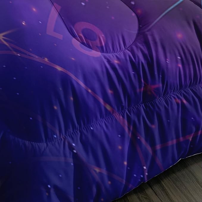 AILONEN Teens Gamepad Comforter Set Full Size, Modern Gamer Bedding Set for Kids Girls,Boho Style Video Game Theme Bed in a Bag,Player Gaming Duvet Set,1 Quilt Set 2 Pillowcases,3 PCS