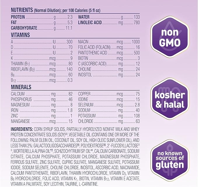 Enfamil NeuroPro Gentlease Baby Formula, Brain Building DHA, HuMO6 Immune Blend, Designed to Reduce Fussiness, Crying, Gas & Spit-up in 24 Hrs, Gentle Infant Formula Powder, Baby Milk, 27.4 Oz Can