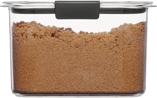 Rubbermaid Brilliance Pantry Airtight Food Storage Container, BPA-Free 7.8 Cup, Ideal for Brown Sugar - Efficient, Leak-Proof and Dishwasher-safe