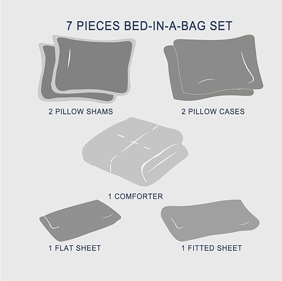 Anluoer Queen Comforter Set 7 Piece with Sheets, Burnt Orange Boho Bed in a Bag Queen, Lightweight Terracotta Bedding Sets