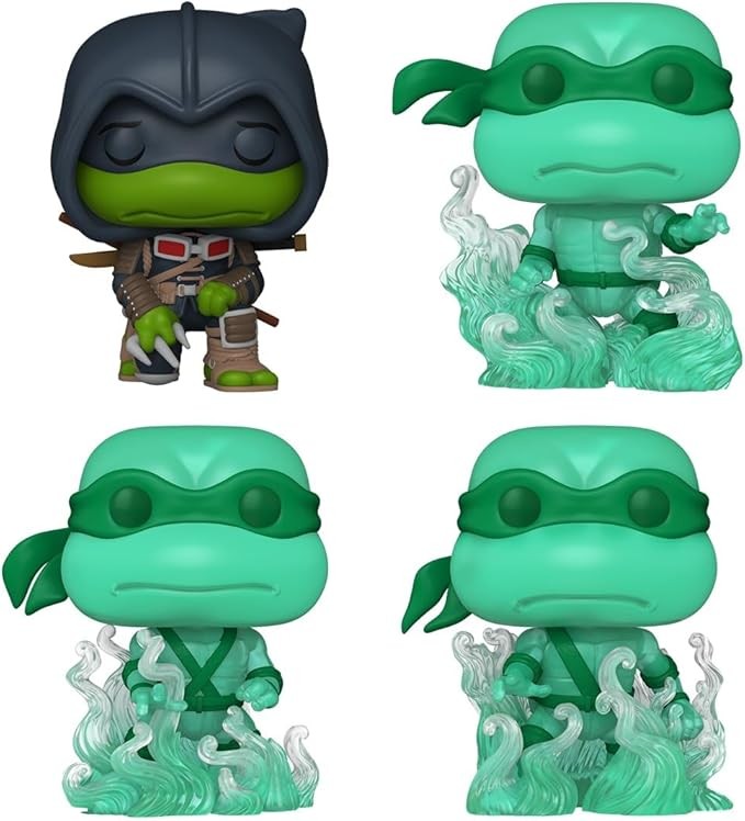 Funko Pop! Comics: Teenage Mutant Ninja Turtles: The Last Ronin - Michelangelo, Raphael, Leonardo, Donatello, 4-Pack, Amazon Exclusive